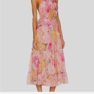 Rococo Sand Pink Floral Dress